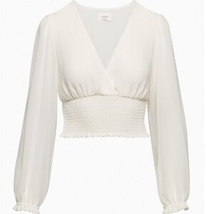 Aritzia Wilfred
Wistful Blouse White Long Sleeve Top
